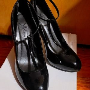 Black Patent Leather, heels size 9